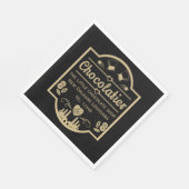 Serviette En Papier Fabricant de chocolatier (Coin)