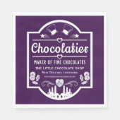 Serviette En Papier Fabricant de chocolatier (Devant)