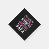 Serviette En Papier Fabriqué Avec La Force D'Amour Résilience Du Père  (Coin)