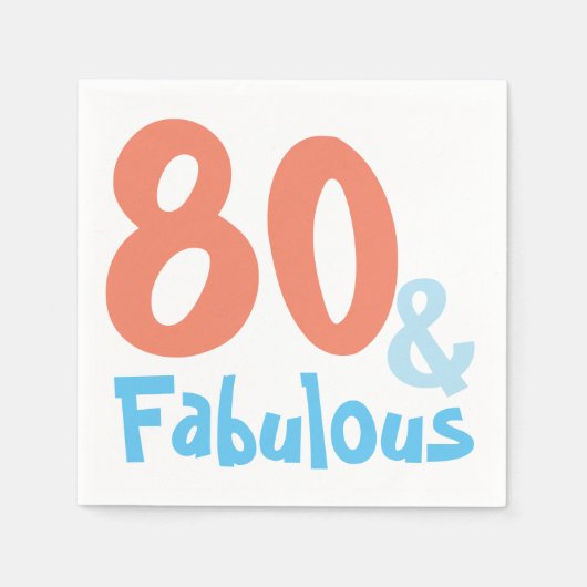 Serviette En Papier Fabuleuse fête d'anniversaire (Devant)