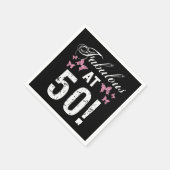 Serviette En Papier Fabuleux 50e anniversaire (Coin)