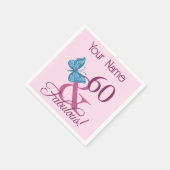 Serviette En Papier Fabuleux 60e anniversaire (Coin)