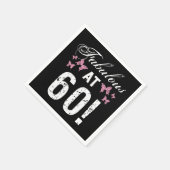 Serviette En Papier Fabuleux 60e anniversaire (Coin)