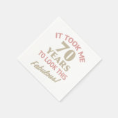 Serviette En Papier Fabuleux 70e anniversaire (Coin)