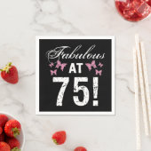 Serviette En Papier Fabuleux 75e anniversaire (En situation)