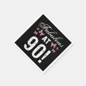Serviette En Papier Fabuleux 90e anniversaire (Coin)
