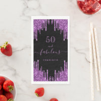 Fabuleux anniversaire noir violet parties scintill