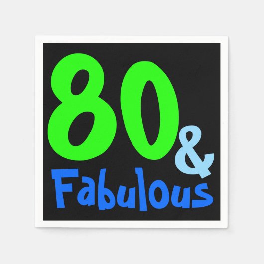 Serviette En Papier Fabuleux anniversaire tropical (Devant)