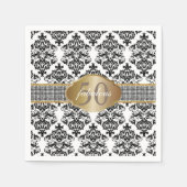 Serviette En Papier Fabuleux ceinture de Parties scintillant en argent (Devant)