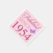 Serviette En Papier Fabuleux depuis 1954 70e anniversaire (Coin)