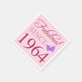 Serviette En Papier Fabuleux depuis 1964 60e anniversaire (Coin)