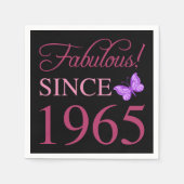 Serviette En Papier Fabuleux depuis 1965 60e anniversaire (Devant)