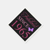 Serviette En Papier Fabuleux depuis 1965 60e anniversaire (Coin)