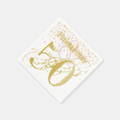 Serviette En Papier Fabuleux et 50 élégantes serviettes roses dorées d (Coin)