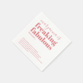 Serviette En Papier Fabuleux Faits d'anniversaire Pink Serviettes pers (Coin)