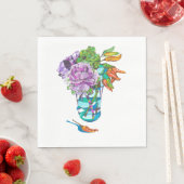 Serviette En Papier Fabulous Fall Vegetal Bouquet (En situation)