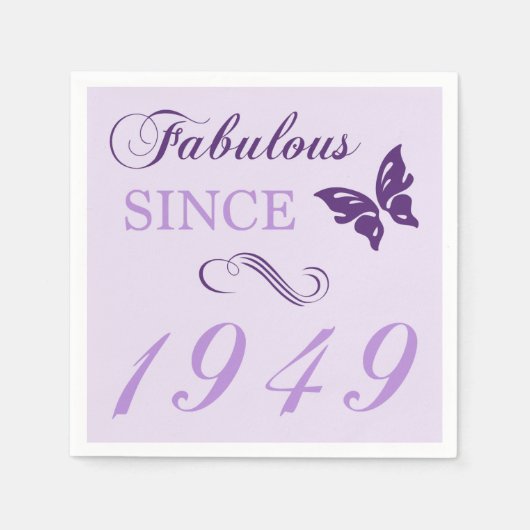 Serviette En Papier Fabulous Since 1949 (Devant)