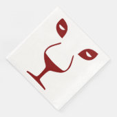 SERVIETTE EN PAPIER FACE AU VIN (Coin)