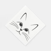 SERVIETTE EN PAPIER FACE CAT (Coin)