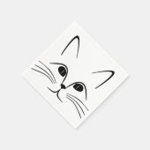 SERVIETTE EN PAPIER FACE CAT (Coin)