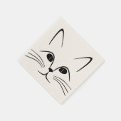 SERVIETTE EN PAPIER FACE CAT (Coin)