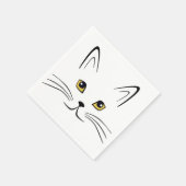 Serviette En Papier Face de chat (Coin)