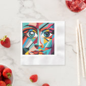 Serviette En Papier Face de l'homme (En situation)