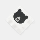 Serviette En Papier Face de l'ours noir (Coin)
