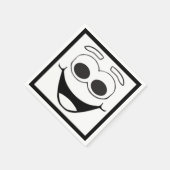 SERVIETTE EN PAPIER FACE HEUREUSE (Coin)