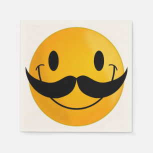 SERVIETTE EN PAPIER FACE MUSTACHE