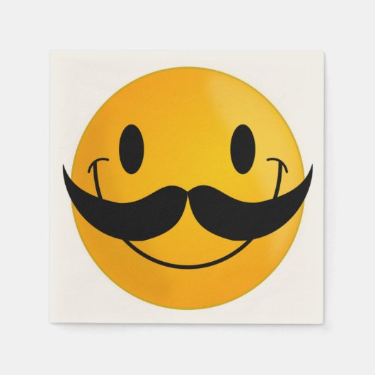 SERVIETTE EN PAPIER FACE MUSTACHE (Devant)