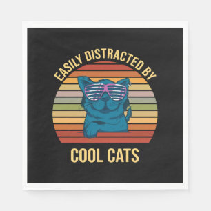 Serviette En Papier Facilement Distrait Par Les Chats Cool