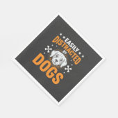 Serviette En Papier Facilement Distrait Par Les Chiens (Coin)