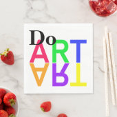 SERVIETTE EN PAPIER FAIRE "ART" (En situation)