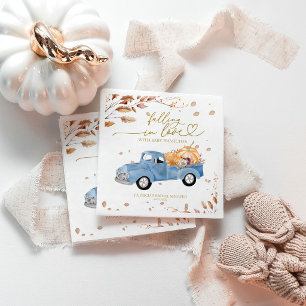 Serviette En Papier Faire connaissance Baby Shower d'automne