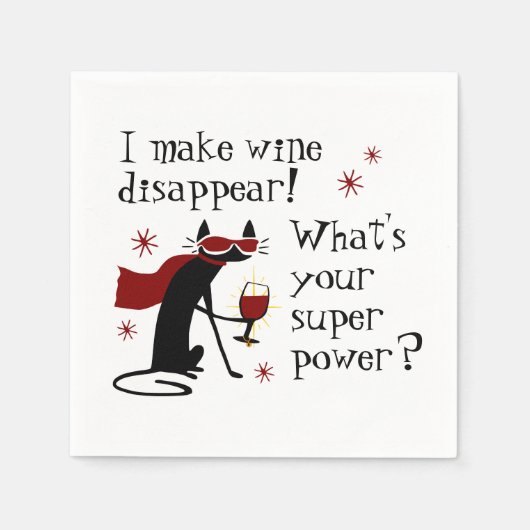Serviette En Papier Faire disparaître le vin Citation superpuissance a (Devant)