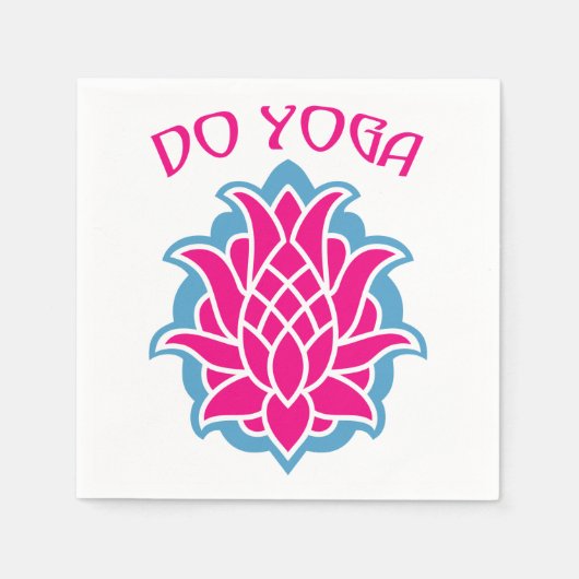 Serviette En Papier Faire du yoga (Devant)