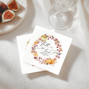 Serviette En Papier Faire l'amour Mariage de feuilles d'automne Citrou