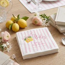 Faire-part de Baby Shower Fille Ciao Baby Lemon Bo