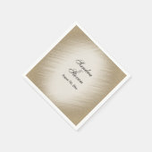 Serviette En Papier Faire-part de mariage d'or antique (Coin)