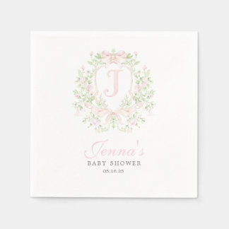 Serviette En Papier Faire-part de naissance Préparatoire avec blason