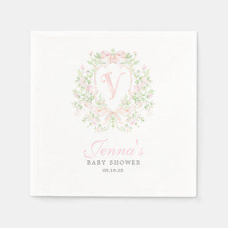 Serviette En Papier Faire-part de naissance Préparatoire avec blason