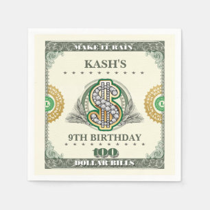 Serviette En Papier Faire Pleuvoir des Billets de 100 Dollars pour Ann