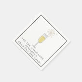 Serviette En Papier Faire sauter le Champagne douche personnalisée et  (Coin)