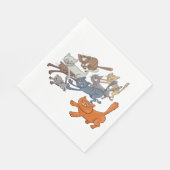 Serviette En Papier Faire tourner des chats (Coin)