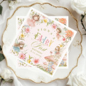 Serviette En Papier Fairy First Birthday Enchanted Garden Bright
