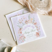 Serviette En Papier Fairy First Birthday Enchanted garden Lilac