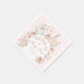 Serviette En Papier Fairy First Birthday Enchanted garden Whimsical (Coin)