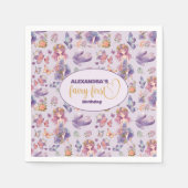 Serviette En Papier Fairy First Enchanted Woodland 1er Anniversaire (Devant)