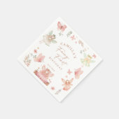 Serviette En Papier Fairy First Girl Birthday Party (Coin)